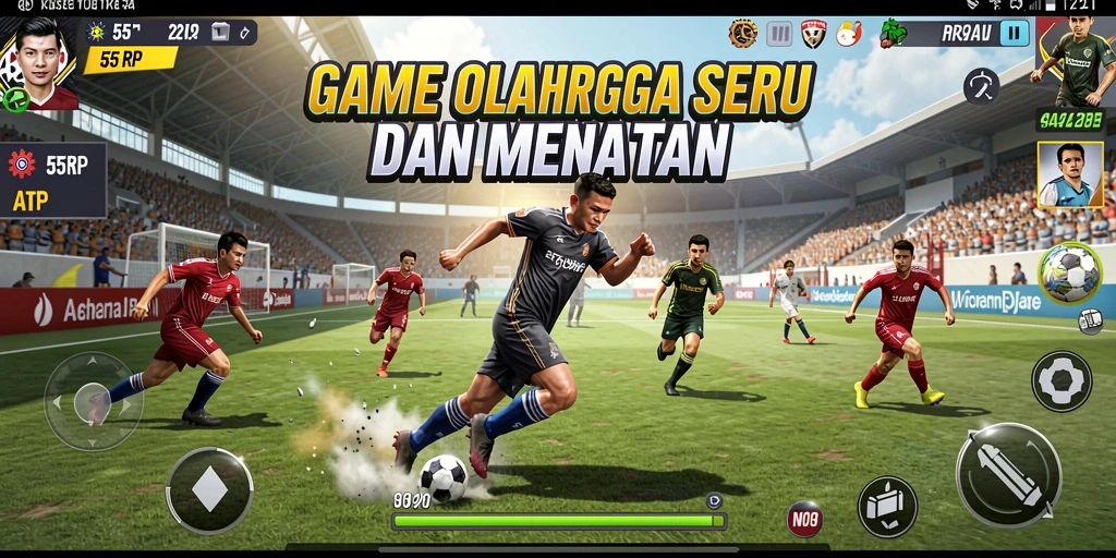 Tampilan menarik dari gameplay kompetisi dalam 55RP.