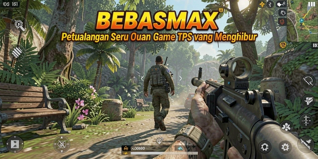 Tampilan menegangkan dari gameplay BEBASMAX dengan aksi yang seru.
