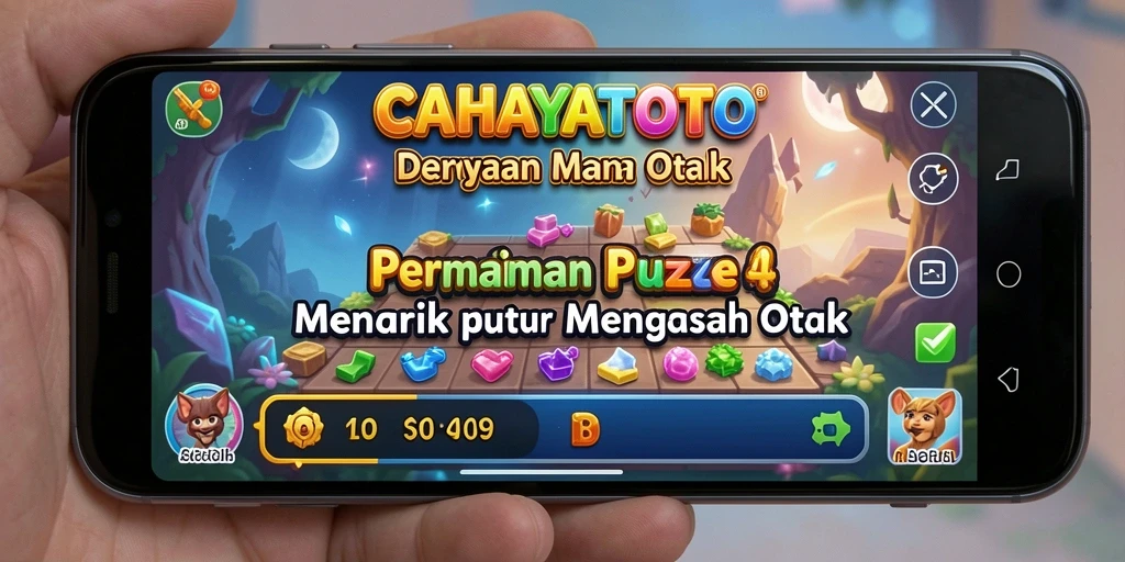 Tampilan menarik dari permainan Puzzle CAHAYATOTO.