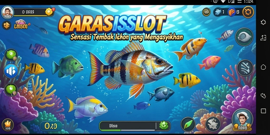 Tangkapan layar GARASISLOT menampilkan aksi seru dalam permainan Tembak Ikan.
