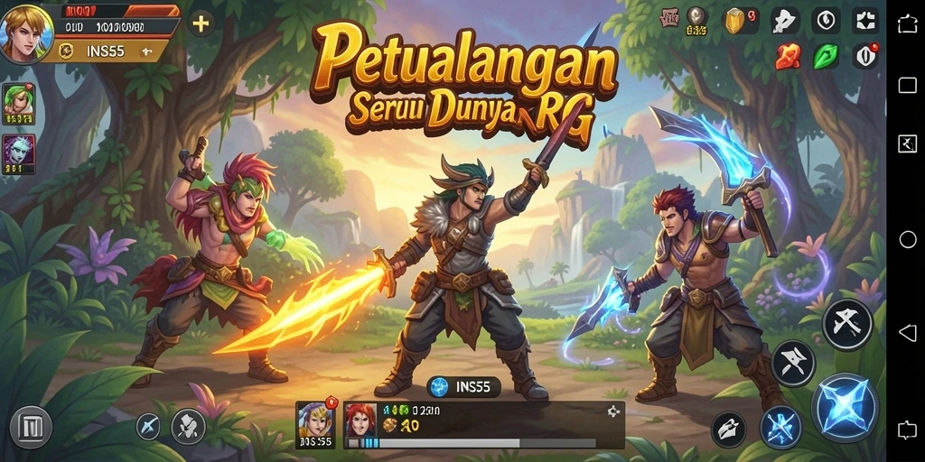 Tampilan permainan <strong>INS55</strong> dengan karakter dan lingkungan yang menakjubkan.