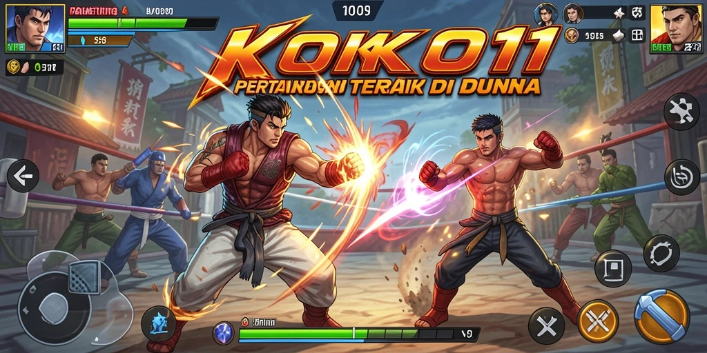 Tangkapan layar KOKO11 menampilkan pertarungan epik dengan aksi yang mendebarkan.