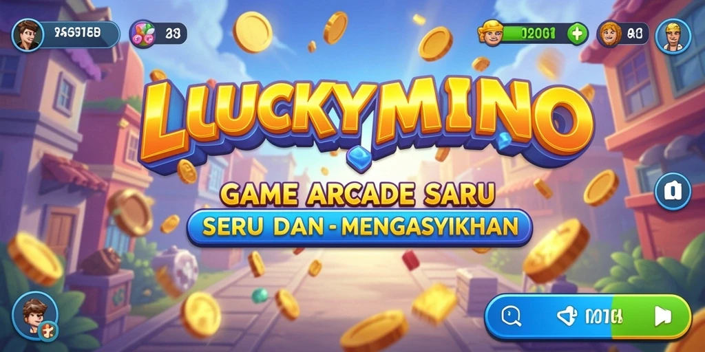 Tampilan gameplay seru dan menantang di LUCKYMINO.