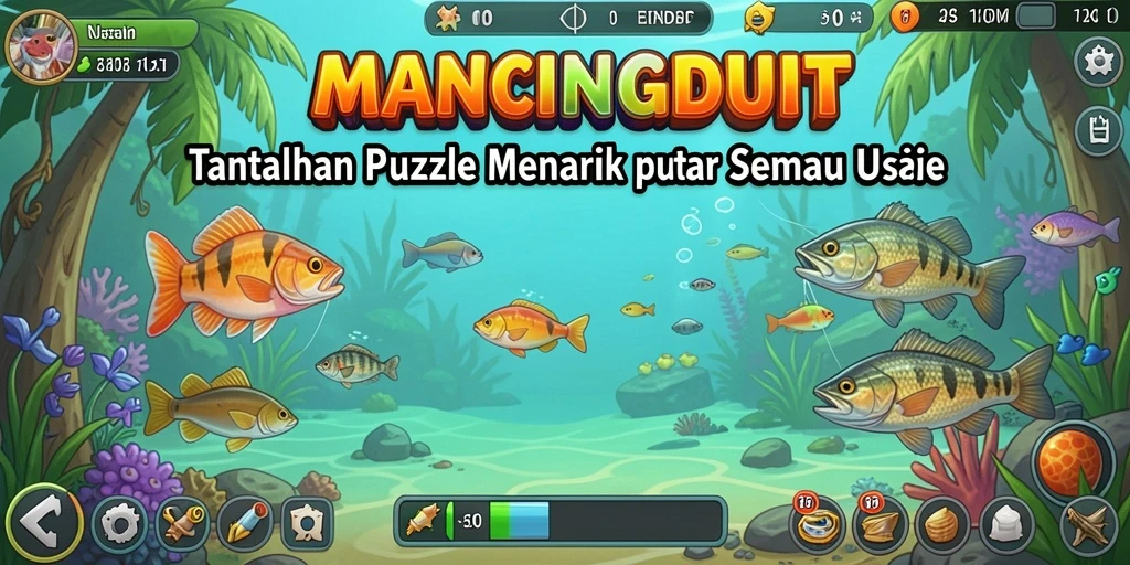 Tampilan gameplay MANCINGDUIT yang menantang dan menarik.