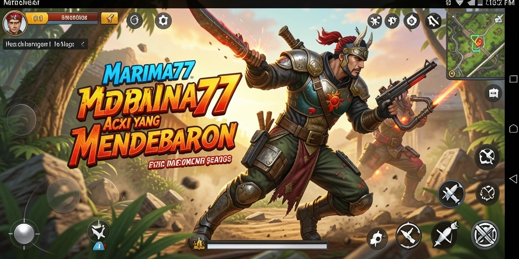 Screenshot menampilkan aksi seru dalam game MARIMA77 dengan grafis yang tajam.