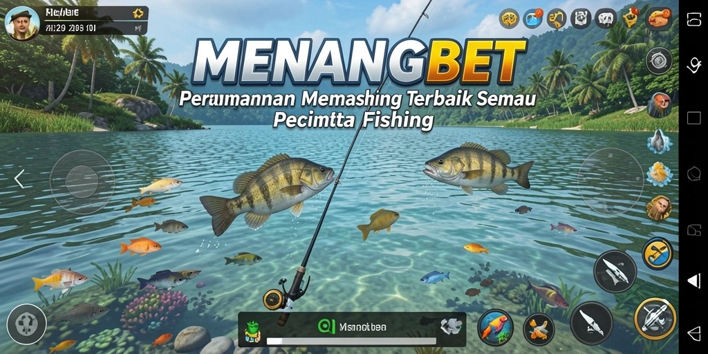 Screenshot MENANGBET dengan gameplay memancing yang seru dan menantang.