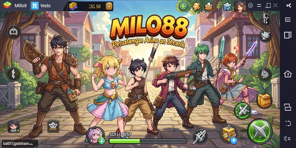 Screenshot utama MILO88 menampilkan gameplay yang seru dan penuh warna.