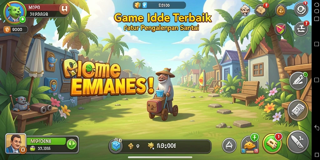 Tampilan gameplay MPO08 yang menarik dan santai.