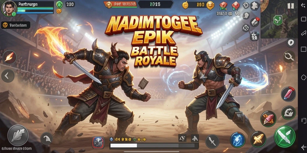 Tampilan mengesankan dari gameplay <strong>NADIMTOGEL</strong> di arena battle royale.