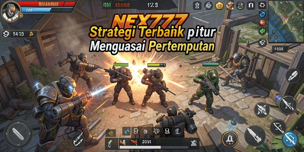 Screenshot gameplay NEX777 menampilkan aksi taktis yang mendebarkan.