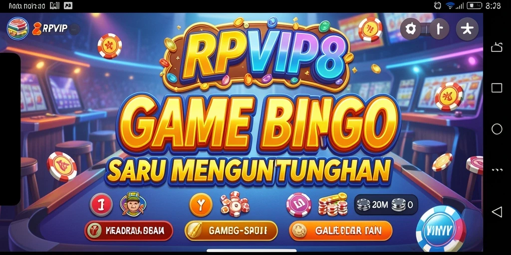 Tampilan seru dari gameplay Bingo di RPVIP8 dengan pemain bersaing.