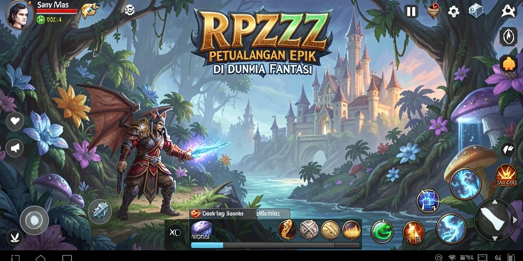 Tampilan gameplay RPZZZ yang dinamis dan mengasyikkan dalam dunia RPG.