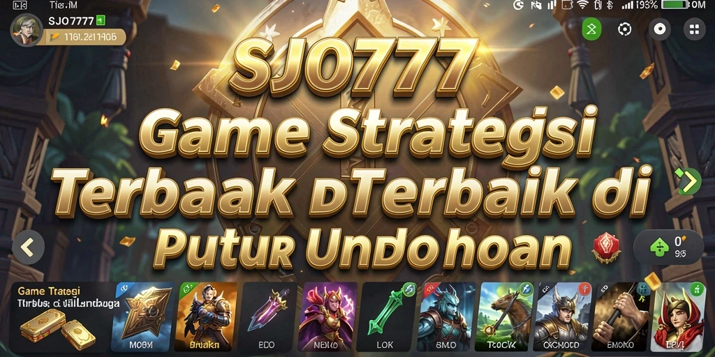 Tampilan gameplay menarik dari SJO777 dengan elemen strategi.