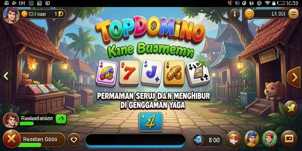 Screenshot gameplay seru TOPDOMINO dengan grafik menarik dan aksi cepat.