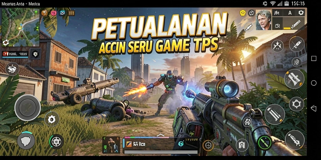 Tampilan menarik dari gameplay V21 yang seru dan mendebarkan.